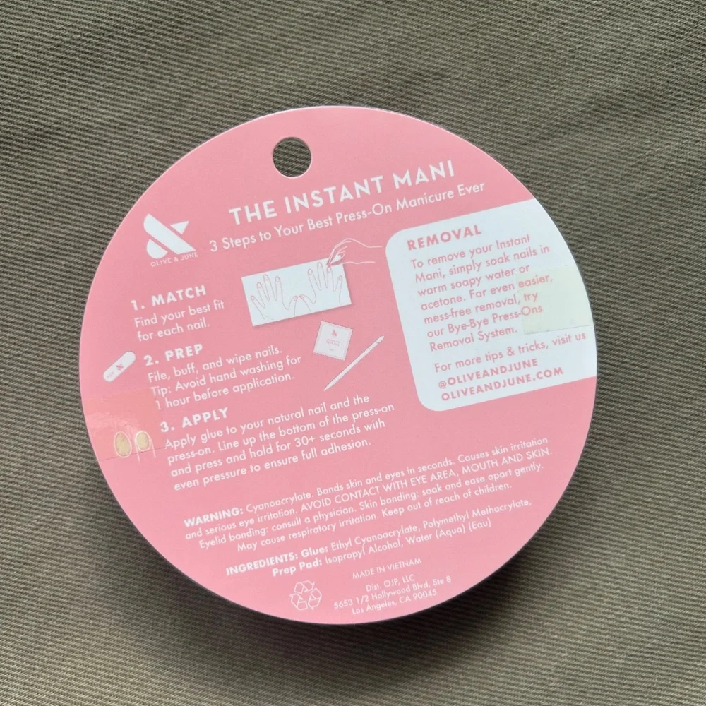 NWT Olive & June extra short press-on nails